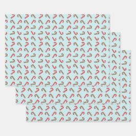 Peppermint Magic: Papel para Presente de Canas de 