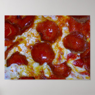 pepperoni Pizza Feche a poster