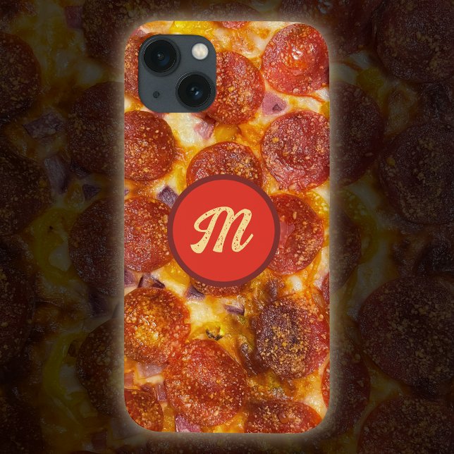 Pepperoni Pizza Monogramada Engraçada Presente (Criador carregado)