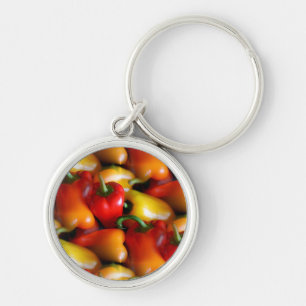 Peppers vermelhas e amarelas Chaveiro