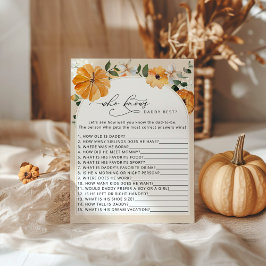 Pequena abóbora que conhece o melhor jogo do pai