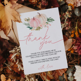 Pequena Abóbora Transformando Um Cartões de agrade