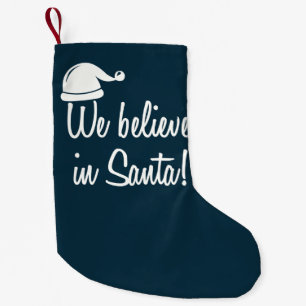 Pequena ACREDITAMOS EM PAPAIS NOEIS! Meia de Natal
