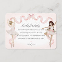 Pequena Ballerina Baby Books para Inserção de Chá 