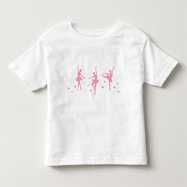 Pequena Ballerinas Ruffled Toddler T-Shirt (Frente)