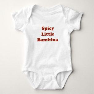 Pequena Bambina Engraçada Camiseta Italiana Bebê