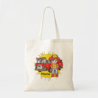 Pequena bolsa de tote de bombeiro
