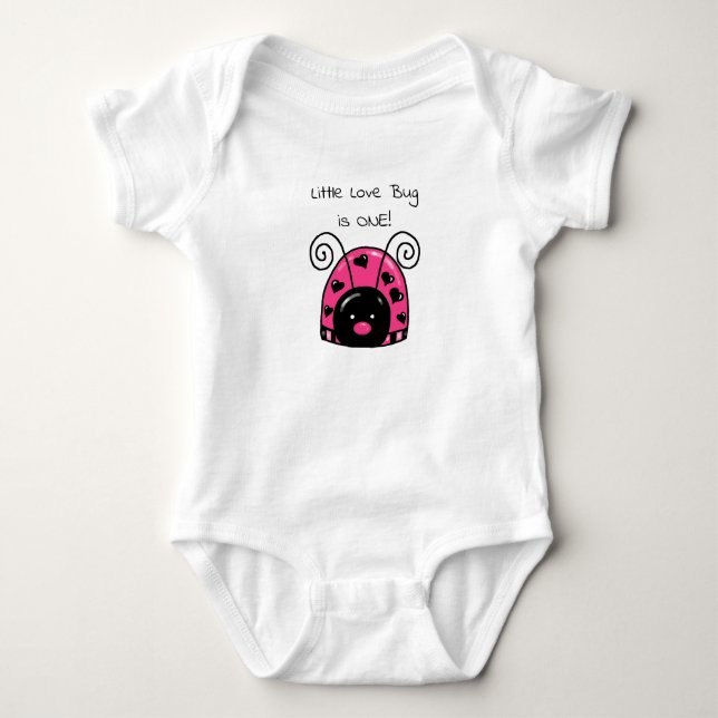 Pequena camisa de bebê Inseto (Frente)