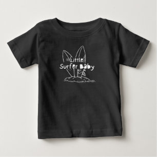 Pequena camisa de bebê surfista, roupa de bebê sur