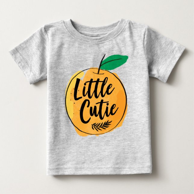 Pequena Camisa Laranja Cutie (Frente)