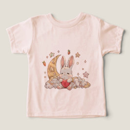 Pequena camiseta bonita para menina infantil