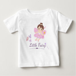 Pequena camiseta de bebê de fada