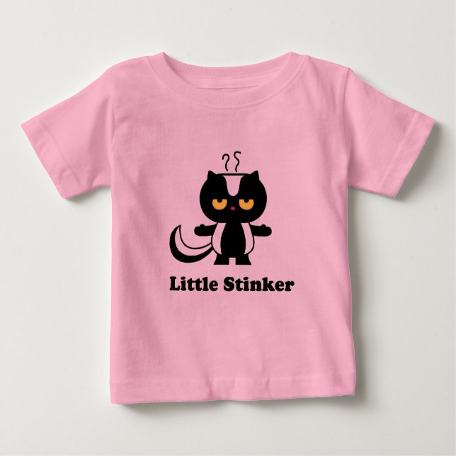 Pequena camiseta de bebê Stinker (Frente)