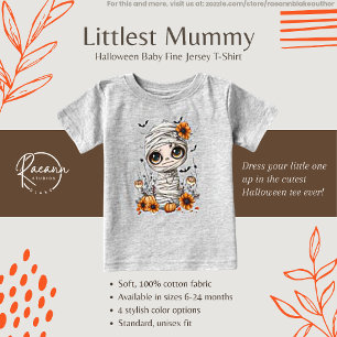 Pequena Camiseta de Halloween Mummy Baby Fine Jers