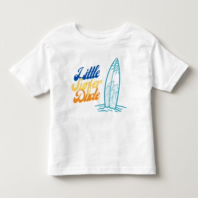 Pequena camiseta Surfer Duo (Frente)