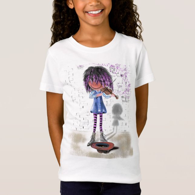 Pequena Camiseta Violinista (Frente)