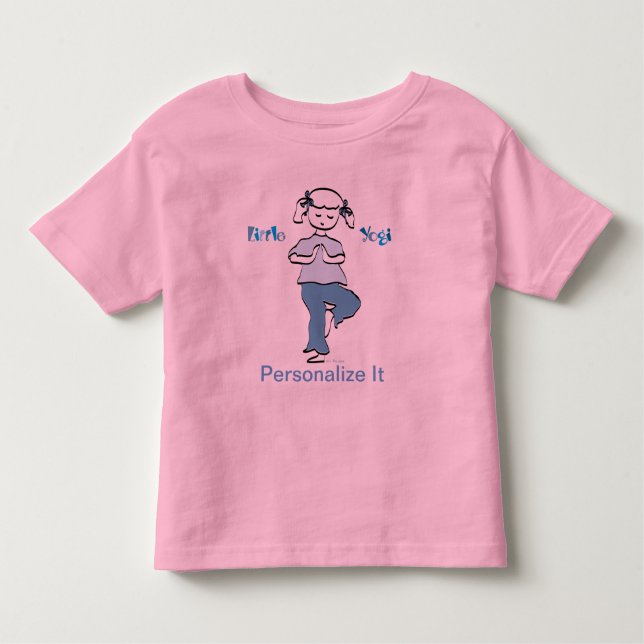 Pequena Camiseta Yoga Girl (Frente)
