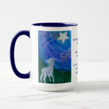 Pequena caneca de Natal do Lamb