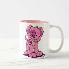 Pequena caneca rosa