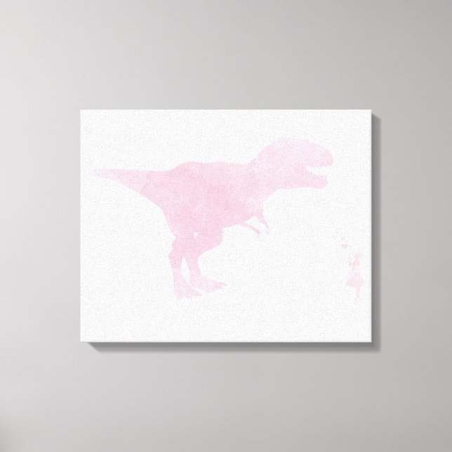 Pequena Canvas e Dinossauro - Raparigas Arte TRex (Frente)