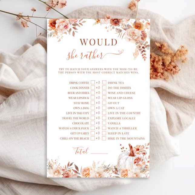 Pequena Chá de fraldas De Abóbora Ela Preferencial (Criador carregado)