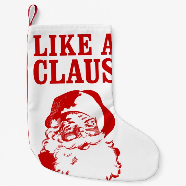 Pequena "COMO meia do Natal de um CLAUS" (Frente)