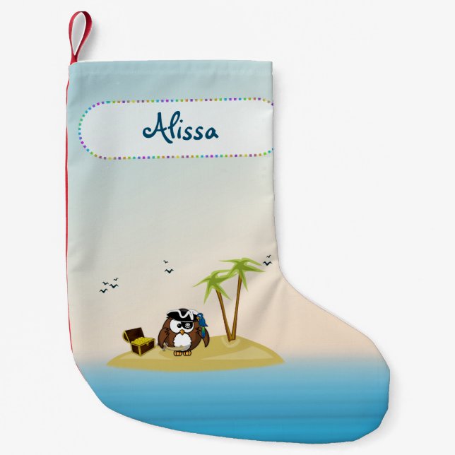 Pequena coruja da busca do tesouro - meia de Natal (Frente)