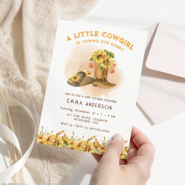 Pequena Cowgirl lança convite para Chá de fraldas