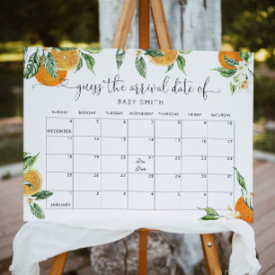 Pequena cueca adivinha Poster de calendário de dat