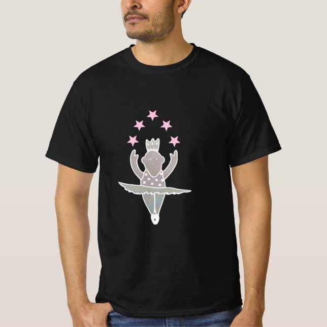 Pequena estrela de bailarina T-Shirt (Frente)