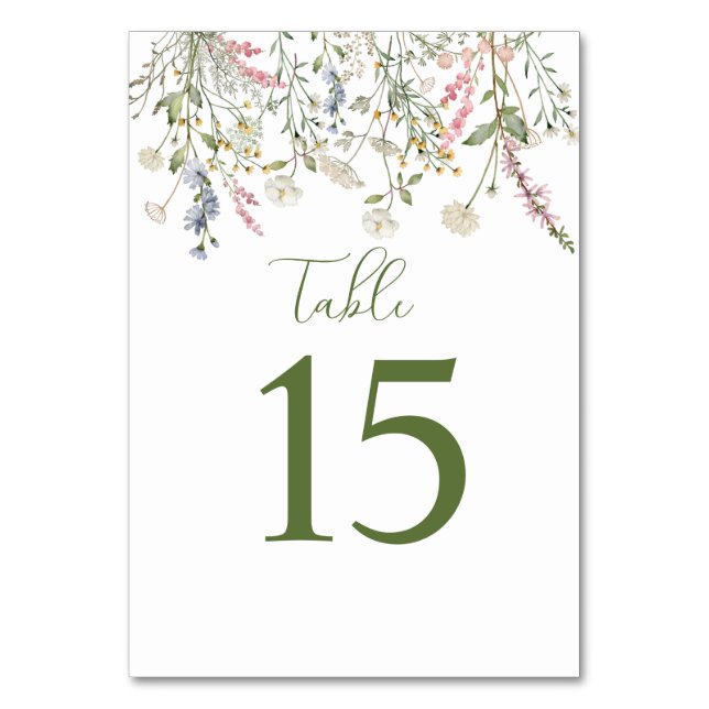 Pequena flor silvestre está a caminho Cartões (Verso)