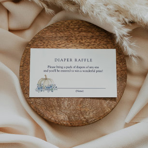 Pequena Fralda Azul de Abóbora Cartão de Inserção 