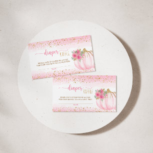 Pequena Fralda de Bebê Floral de Abóbora Cartão Ra