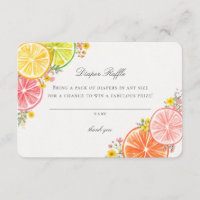 Pequena Fralda Floral de Citrus Raffle Inserção