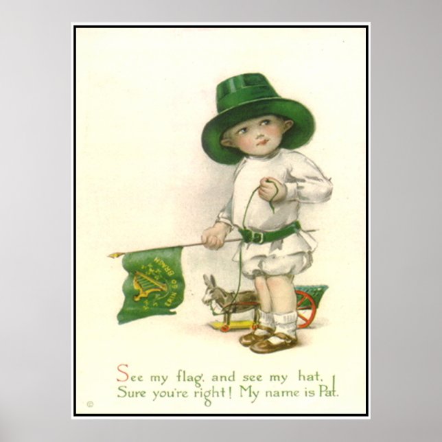 Pequena Impressão Vintage Patrick (Frente)