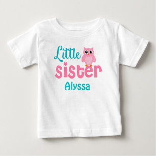 Pequena Irmã Cor-de-rosa Camisa personalizada