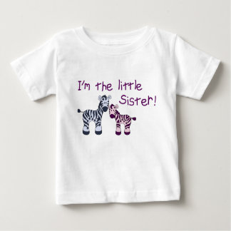 Pequena Irmã (de um irmão mais velho) t-shirt zebr