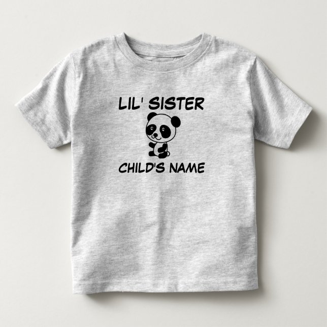 Pequena irmã personalizada T-shirts (Frente)