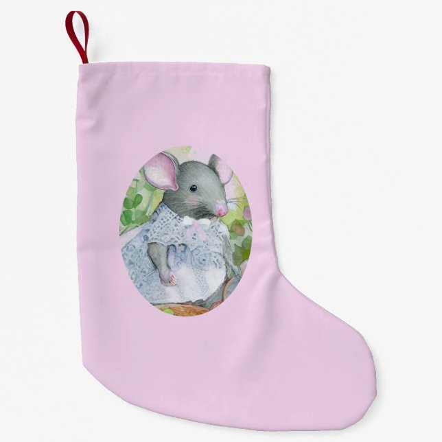Pequena Linda Meia de Natal de Hamster (Frente)