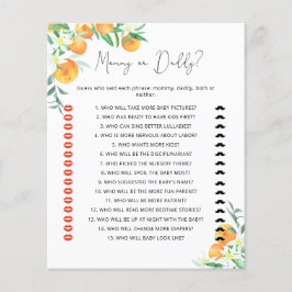 Pequena mamãe ou jogo de chá de fraldas