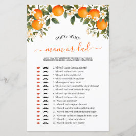 Pequena mamãe ou jogo de chá de fraldas