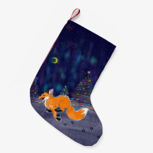 Pequena Meia de Natal da Raposa Correndo
