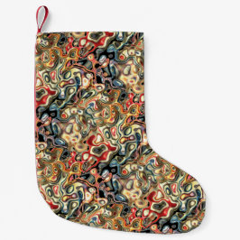 Pequena Meia de Natal de Arte Abstrata
