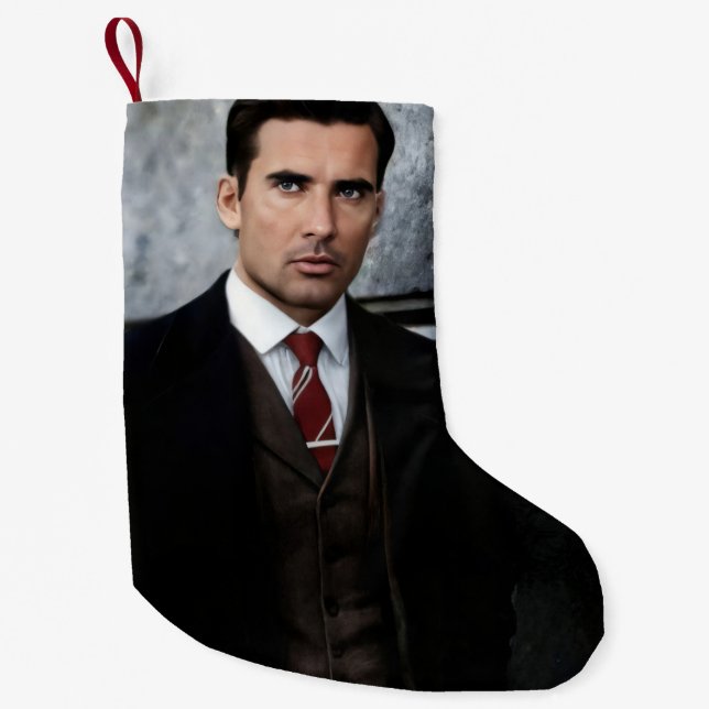 Pequena Meia de Natal de cavalheiro elegante (Frente)