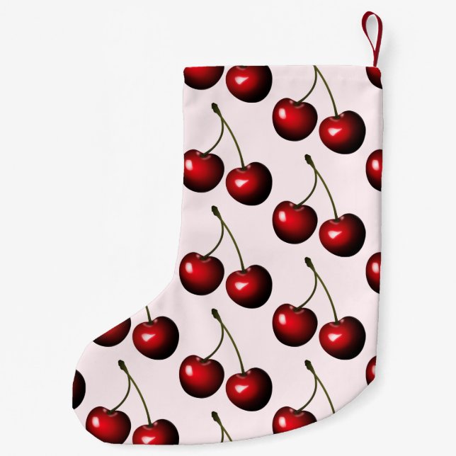 Pequena Meia de Natal de Cerejas Vermelhas (Verso)