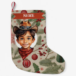 Pequena Meia de Natal de Cowboy