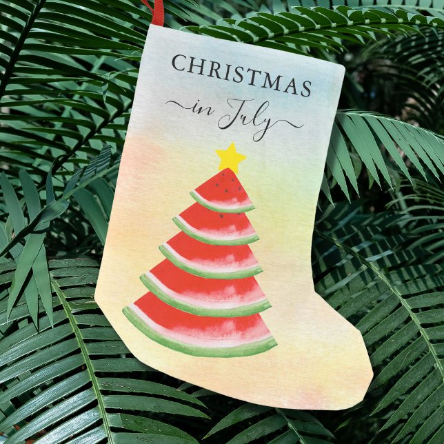 Pequena Meia de Natal de Melancia de Natal em Julho (Criador carregado)