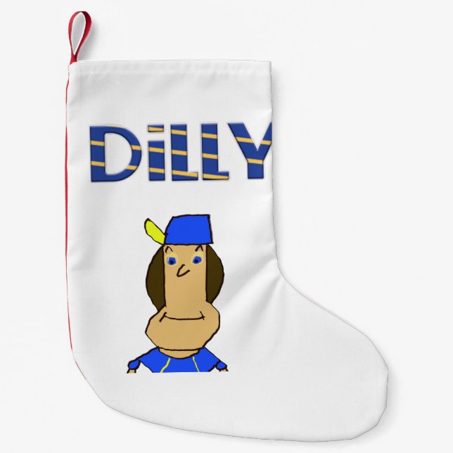 Pequena Meia de Natal Dilly (Frente)
