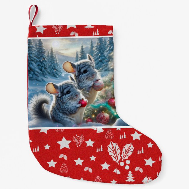 Pequena Meia de Natal dos Chinchilas (Frente)