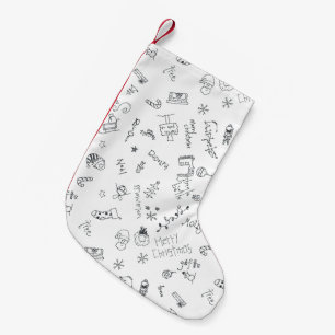 Pequena meia de natal fofa de desenho